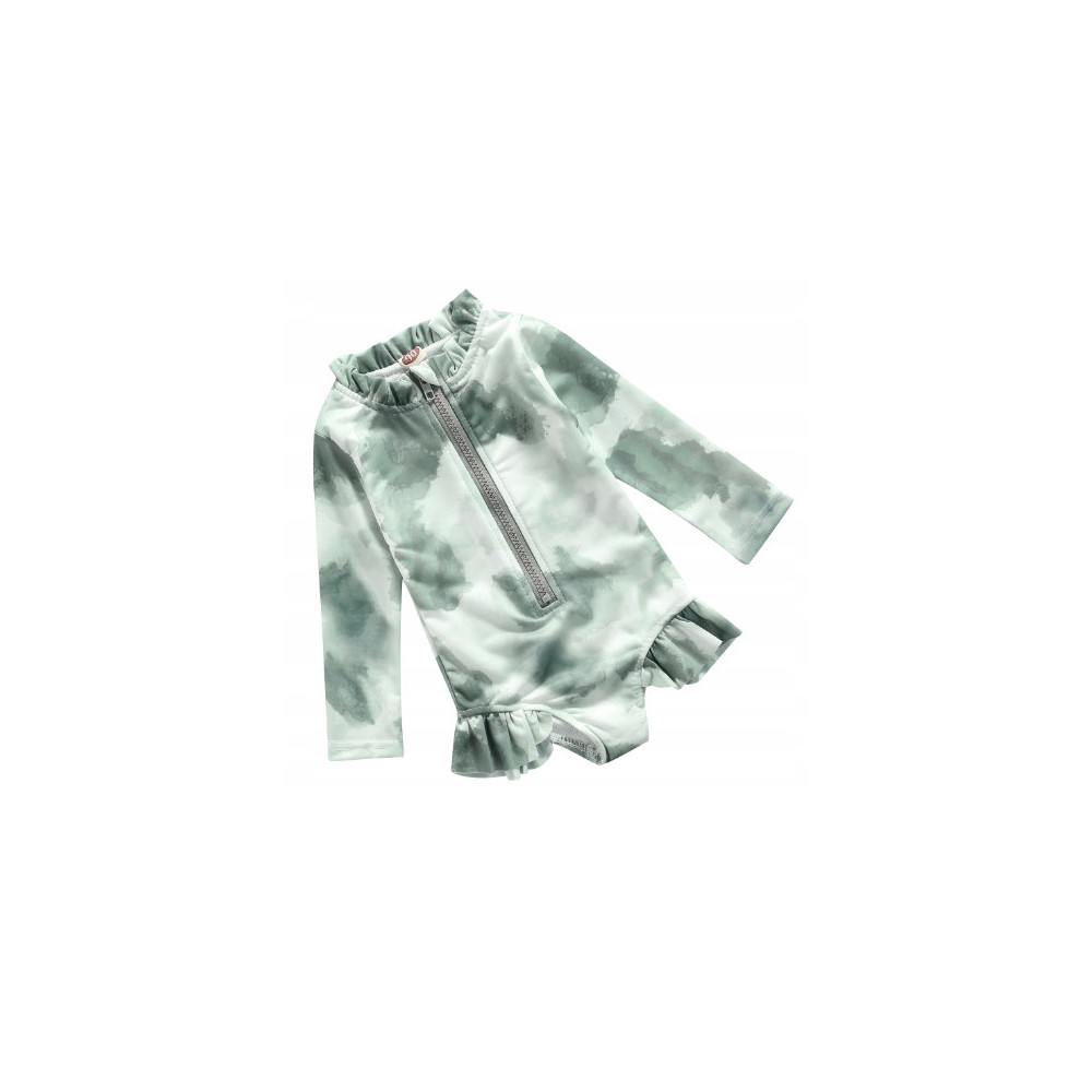 STRÓJ KĄPIELOWY JEDNOCZĘŚCIOWY KOMBINEZON TIE DYE UV UPF50+ 86/92 1-2LAT
