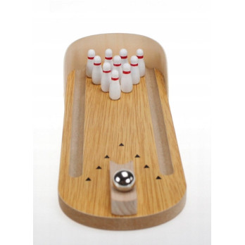 ZABAWKA DREWNIANA GRA NA BIURKO BOWLING KRĘGLE