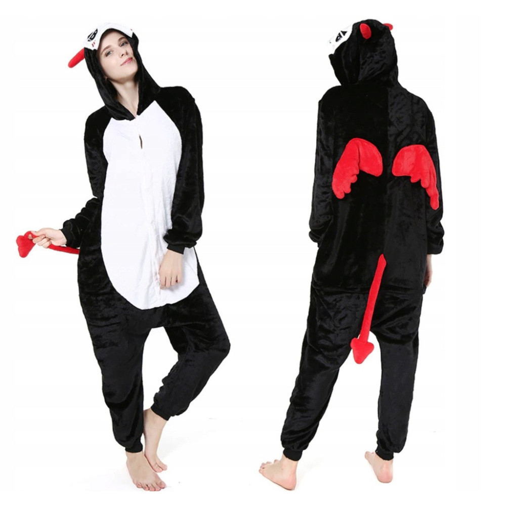 PIŻAMA ONESIE PRZEBRANIE DIABEŁ DEMON KIGURUMI M