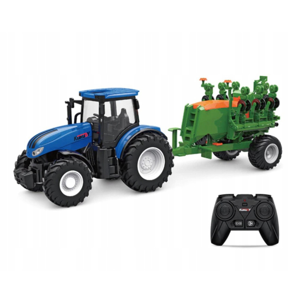 TRAKTOR CIĄGNIK ZDALNIE STEROWANY 1:24 RC NACZEPA