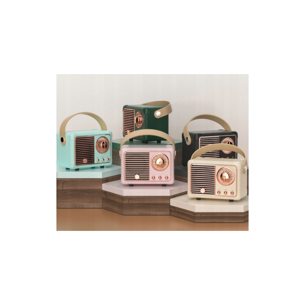 RETRO PRZENOŚNY GŁOŚNIK BLUETOOTH RADIO PREZENT