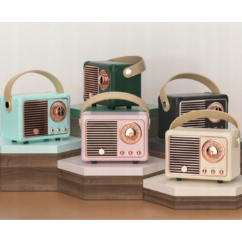 RETRO PRZENOŚNY GŁOŚNIK BLUETOOTH RADIO PREZENT