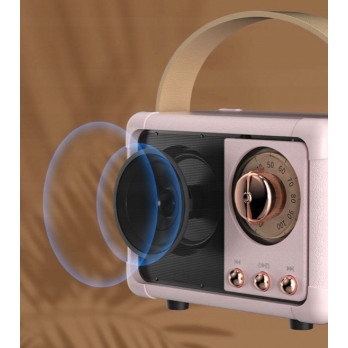 RETRO PRZENOŚNY GŁOŚNIK BLUETOOTH RADIO PREZENT