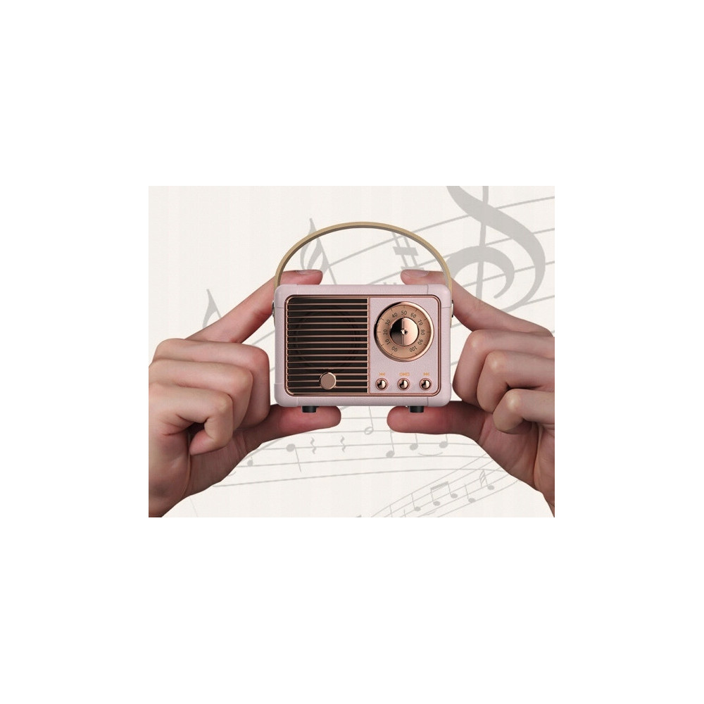 RETRO PRZENOŚNY GŁOŚNIK BLUETOOTH RADIO PREZENT