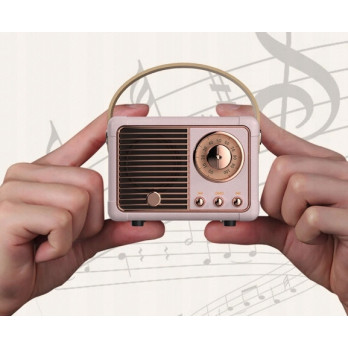RETRO PRZENOŚNY GŁOŚNIK BLUETOOTH RADIO PREZENT