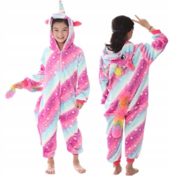 JEDNOROŻEC UNICORN GALAXY DRES PRZEBRANIE ONESIE PIŻAMA DZIECIĘCA 98/104