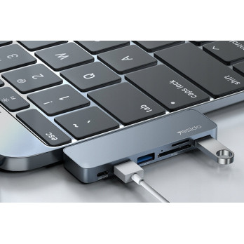 HUB ADAPTER DO LAPTOPA MACBOOKA PRO AIR USD SD 6w1