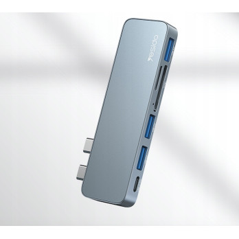 HUB ADAPTER DO LAPTOPA MACBOOKA PRO AIR USD SD 6w1