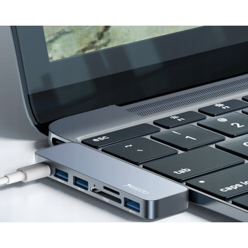 HUB ADAPTER DO LAPTOPA MACBOOKA PRO AIR USD SD 6w1