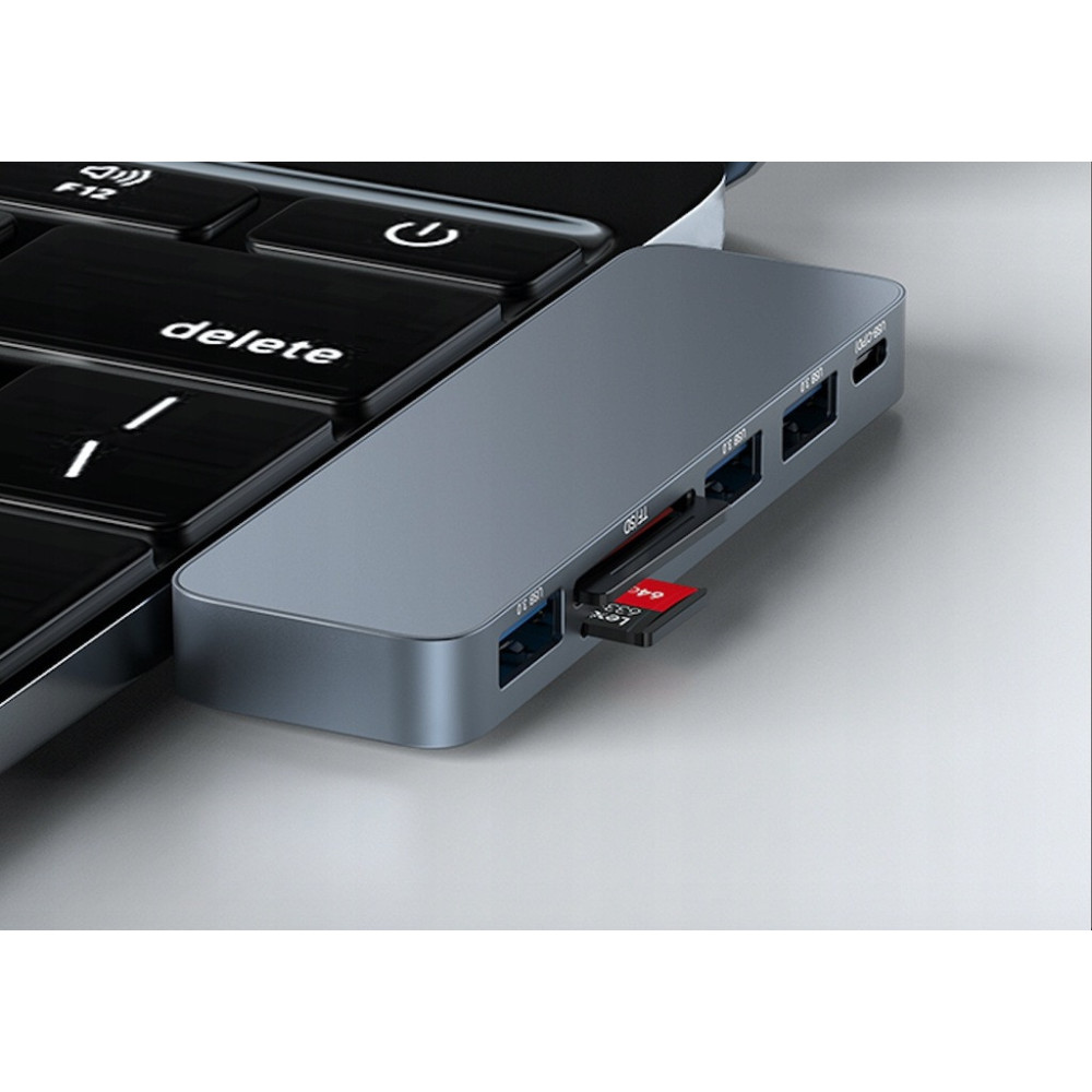 HUB ADAPTER DO LAPTOPA MACBOOKA PRO AIR USD SD 6w1
