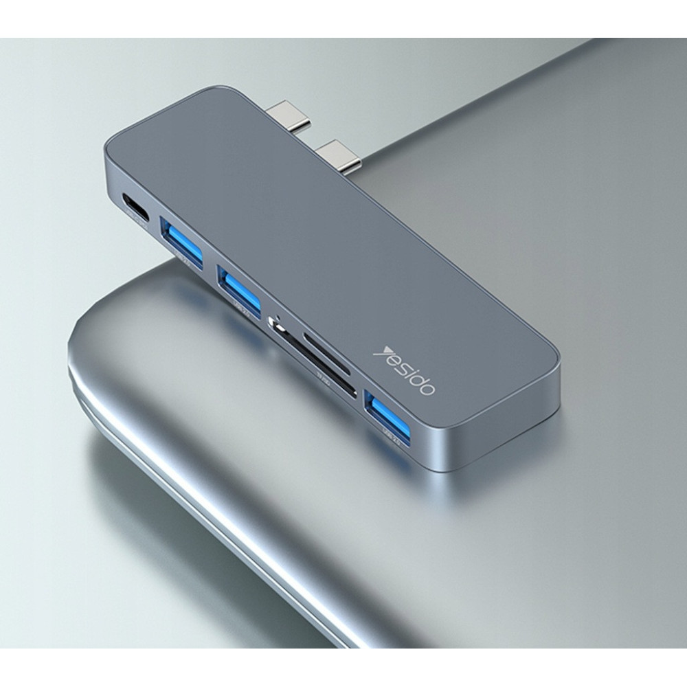 HUB ADAPTER DO LAPTOPA MACBOOKA PRO AIR USD SD 6w1