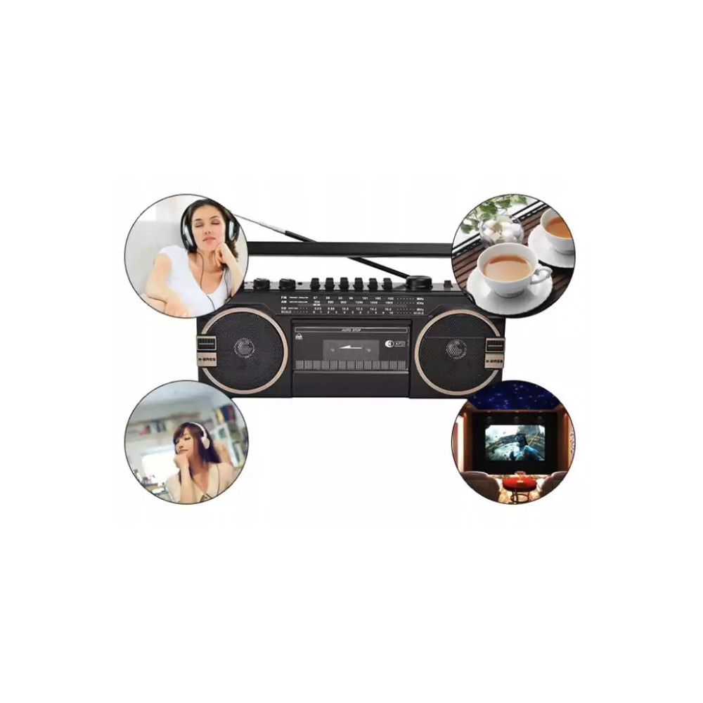 RADIO MAGNETOFON KASETOWY CMiK KASETA GŁOŚNIK