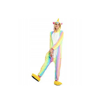 JEDNOROŻEC ONESIE UNICORN TĘCZA PIŻAMA ŚWIĘTA M