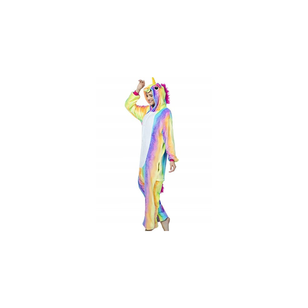 JEDNOROŻEC ONESIE UNICORN TĘCZA PIŻAMA ŚWIĘTA M