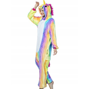 JEDNOROŻEC ONESIE UNICORN TĘCZA PIŻAMA ŚWIĘTA M