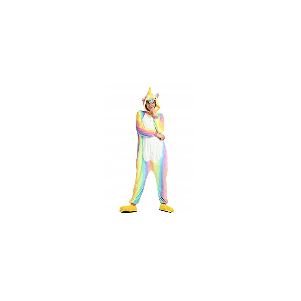 JEDNOROŻEC ONESIE UNICORN TĘCZA PIŻAMA ŚWIĘTA M