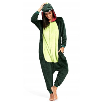 DINOZAUR ONESIE PIŻAMA KIGURUMI KOMBINEZON DINO S