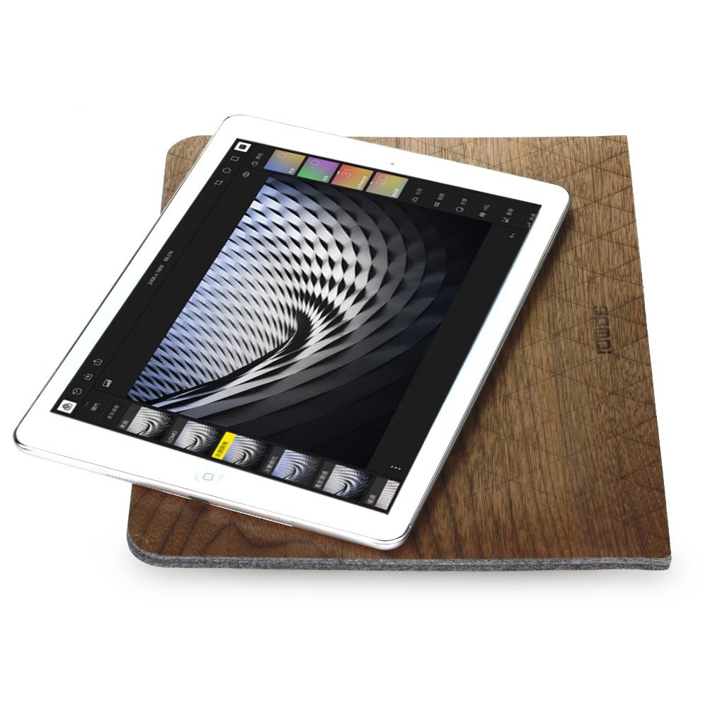 SAMDI Drewniane Etui uniwersalne Case do iPad Pro Air 2 9.7 10.2 retro