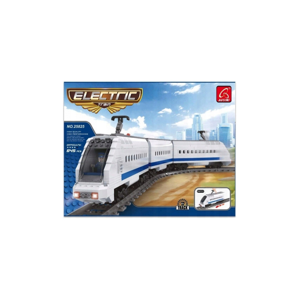 KLOCKI POCIĄG BIAŁY 25825 PASAŻERSKI ELEKTRYCZNY