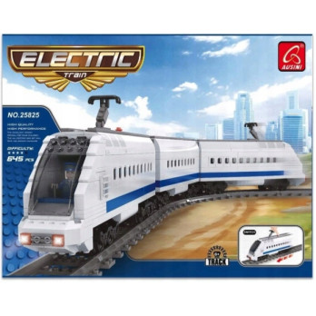 KLOCKI POCIĄG BIAŁY 25825 PASAŻERSKI ELEKTRYCZNY