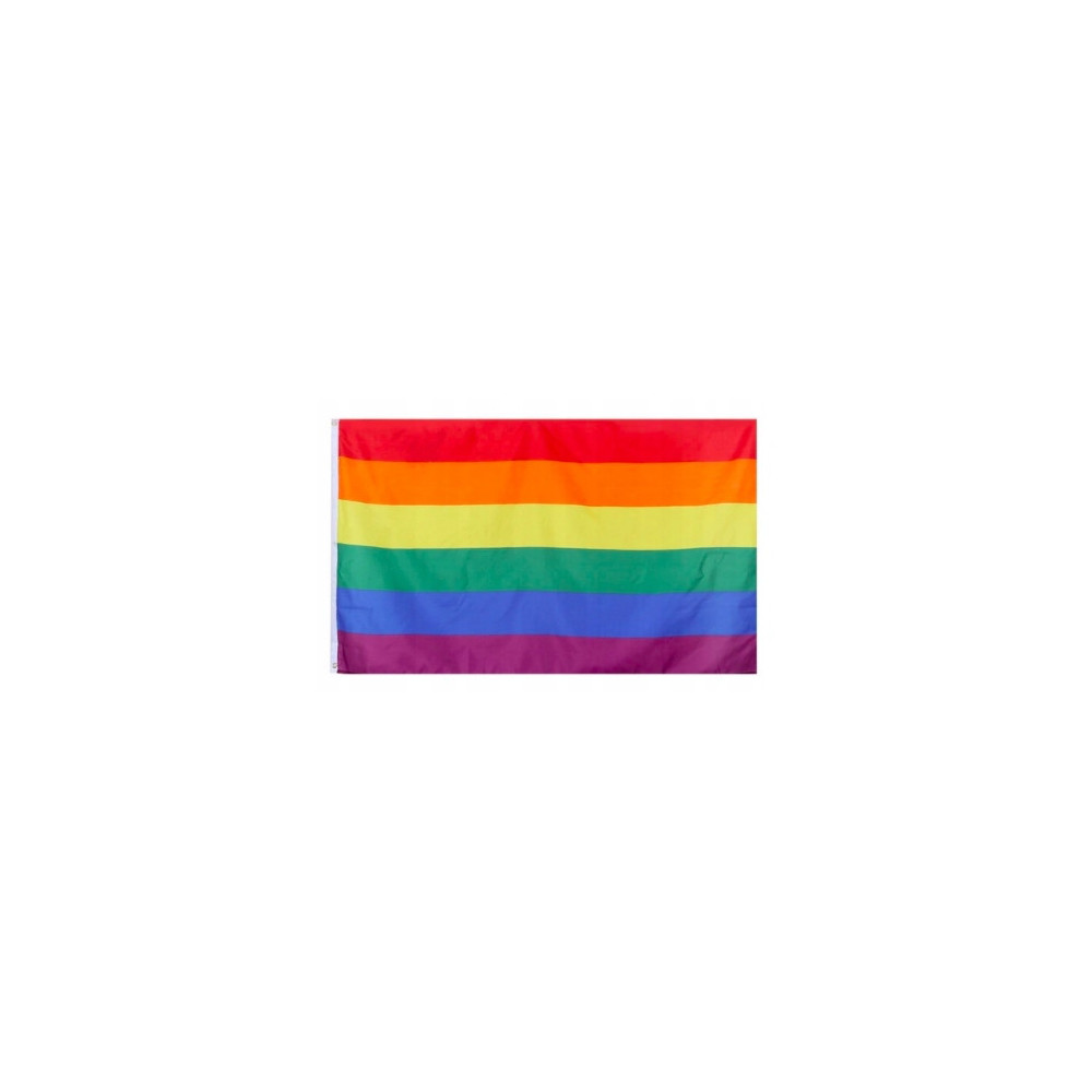 FLAGA TĘCZOWA RAINBOW FLAG LGBT PRIDE DUŻA MOCNA