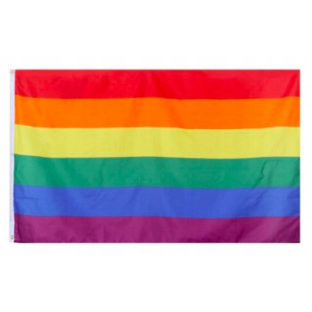 FLAGA TĘCZOWA RAINBOW FLAG LGBT PRIDE DUŻA MOCNA