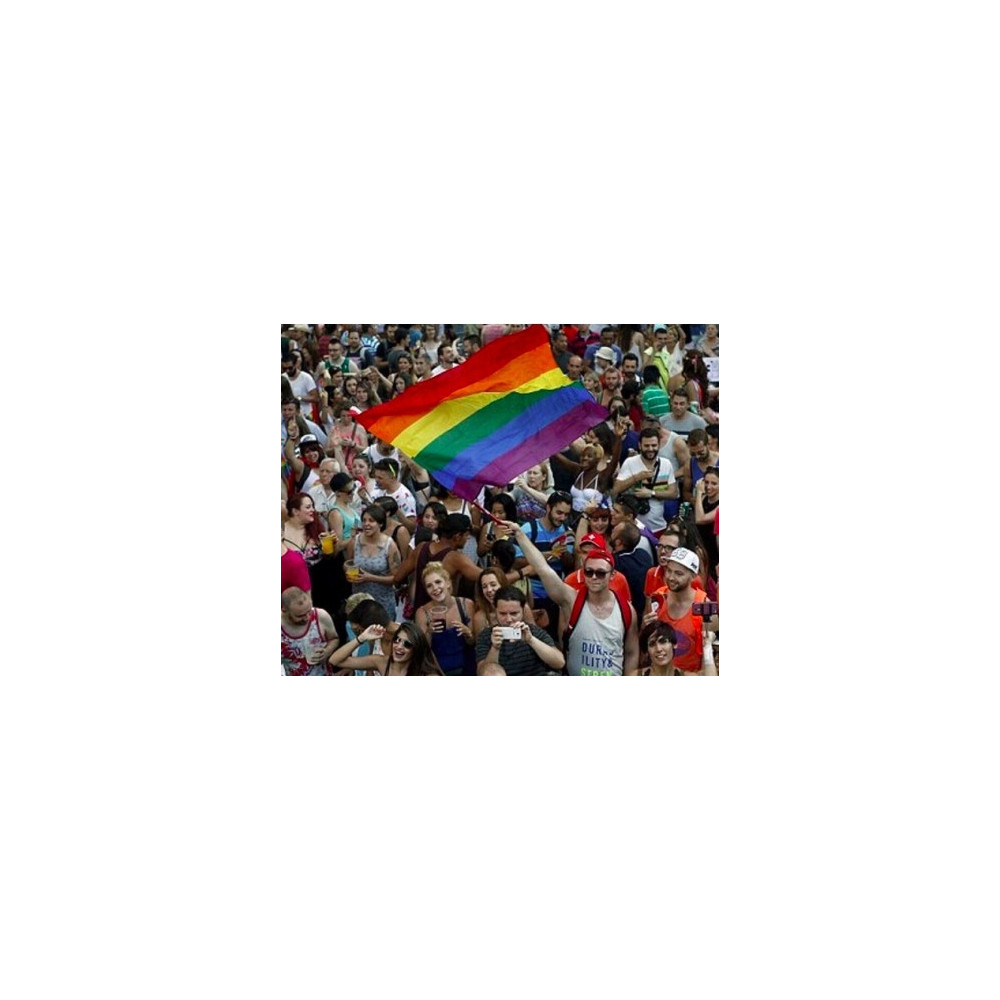 FLAGA TĘCZOWA RAINBOW FLAG LGBT PRIDE DUŻA MOCNA