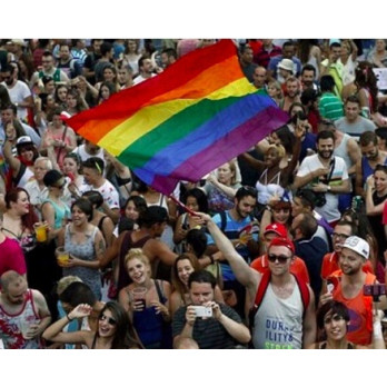 FLAGA TĘCZOWA RAINBOW FLAG LGBT PRIDE DUŻA MOCNA