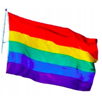 FLAGA TĘCZOWA RAINBOW FLAG LGBT PRIDE DUŻA MOCNA