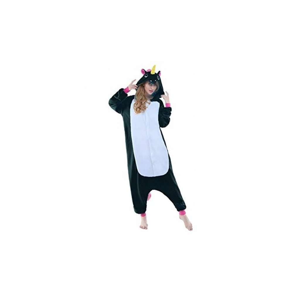ONESIE KOMBINEZON JEDNOROŻEC CZARNY KIGURUMI S