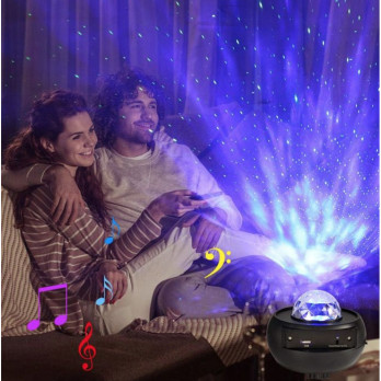 LAMPA LED PROJEKTOR GWIAZD GŁOŚNIK BLUETOOTH