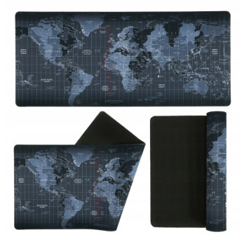 DUŻA MAPA ŚWIATA PODKŁADKA OCHRONNA NA BIURKO MATA 90 x 40 cm
