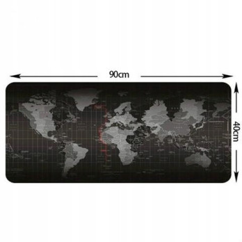 DUŻA MAPA ŚWIATA PODKŁADKA OCHRONNA NA BIURKO MATA 90 x 40 cm