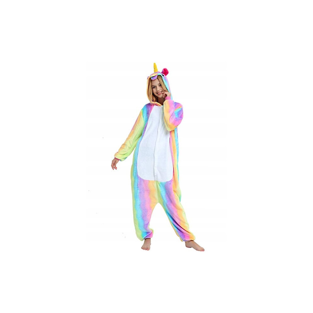 JEDNOROŻEC ONESIE UNICORN TĘCZA PIŻAMA ŚWIĘTA L