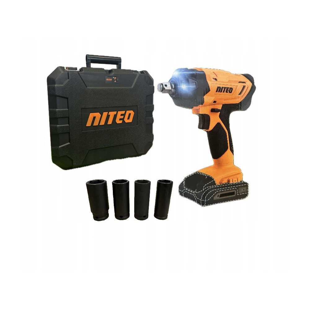 Akumulatorowy klucz udarowy Niteo 20 V Max, 20V Bez akumulatora