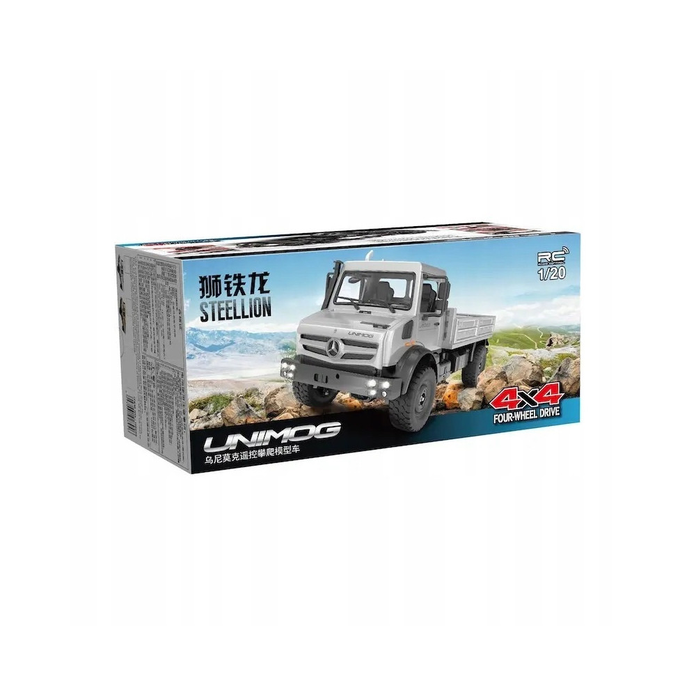 DOUBLE EAGLE MB Unimog Crawler Pro RC srebrny/beżowy D0-E821