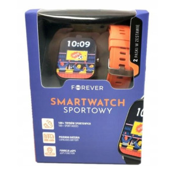 Smartwatch Forever sportowy 2 paski w zestawie NOWOCZESNY FUNKCJONALNY