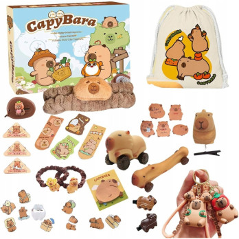 KALENDARZ ADWENTOWY Z ZABAWKAMI CAPYBARA KAPIBARA DLA DZIEWCZYNEK PREZENT