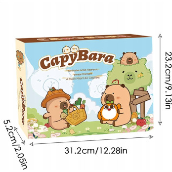 KALENDARZ ADWENTOWY Z ZABAWKAMI CAPYBARA KAPIBARA DLA DZIEWCZYNEK PREZENT