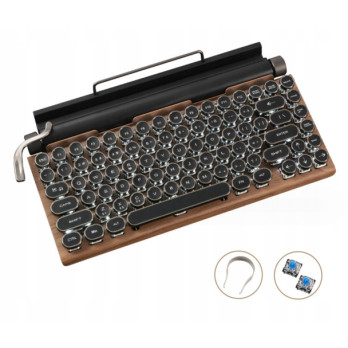 RETRO KLAWIATURA MECHANICZNA MASZYNA DO PISANIA BLUETOOTH VINTAGE