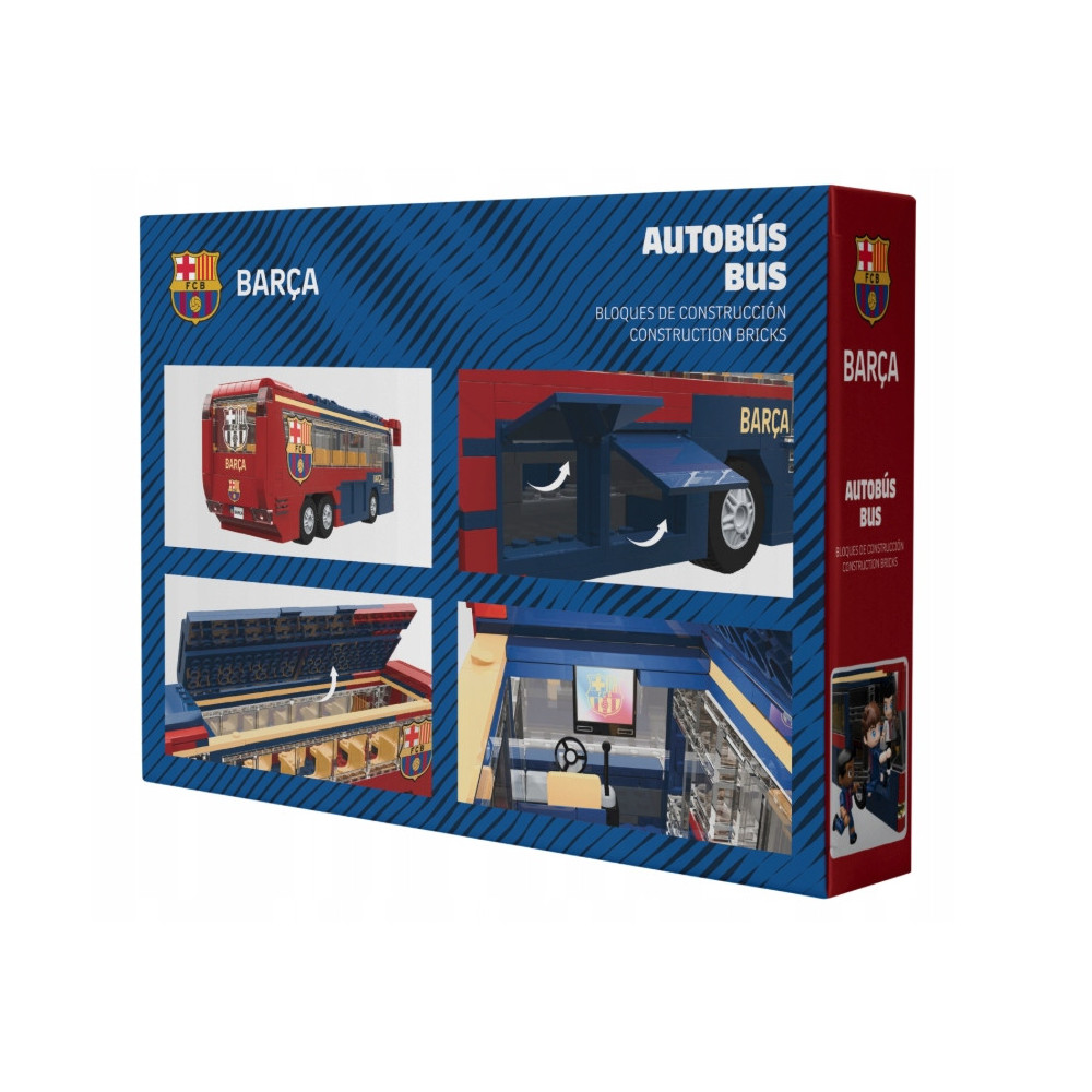 FC BARCELONA AUTOBUS PIŁKARSKI KLUBOWY DO ZŁOŻENIA KLOCKI 488 EL. PUZZLE