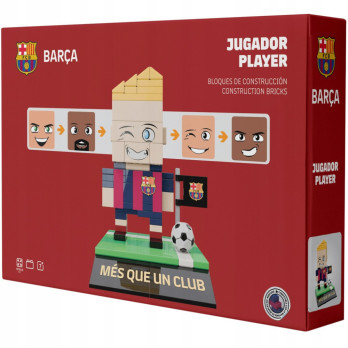 FC BARCELONA KLOCKI FIGURKA ZAWODNIKA 210 EL. KREATYWNA BUDOWA + AKCESORIA