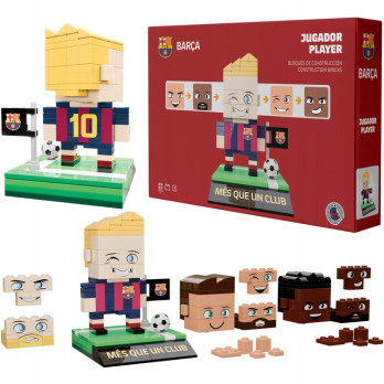 FC BARCELONA KLOCKI FIGURKA ZAWODNIKA 210 EL. KREATYWNA BUDOWA + AKCESORIA