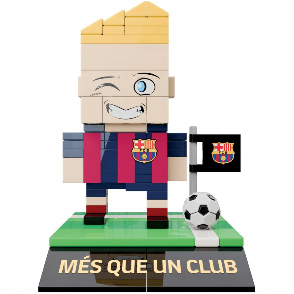 FC BARCELONA KLOCKI FIGURKA ZAWODNIKA 210 EL. KREATYWNA BUDOWA + AKCESORIA