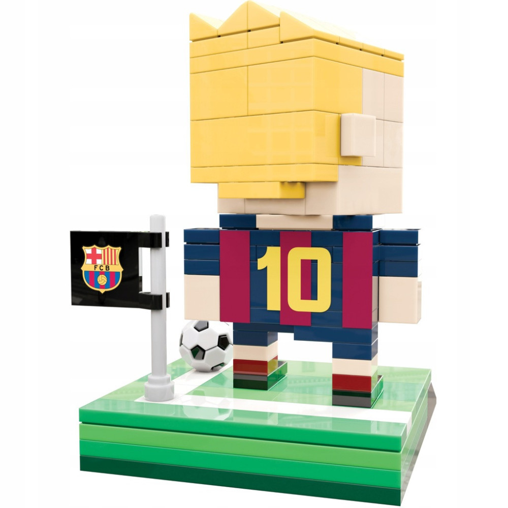FC BARCELONA KLOCKI FIGURKA ZAWODNIKA 210 EL. KREATYWNA BUDOWA + AKCESORIA