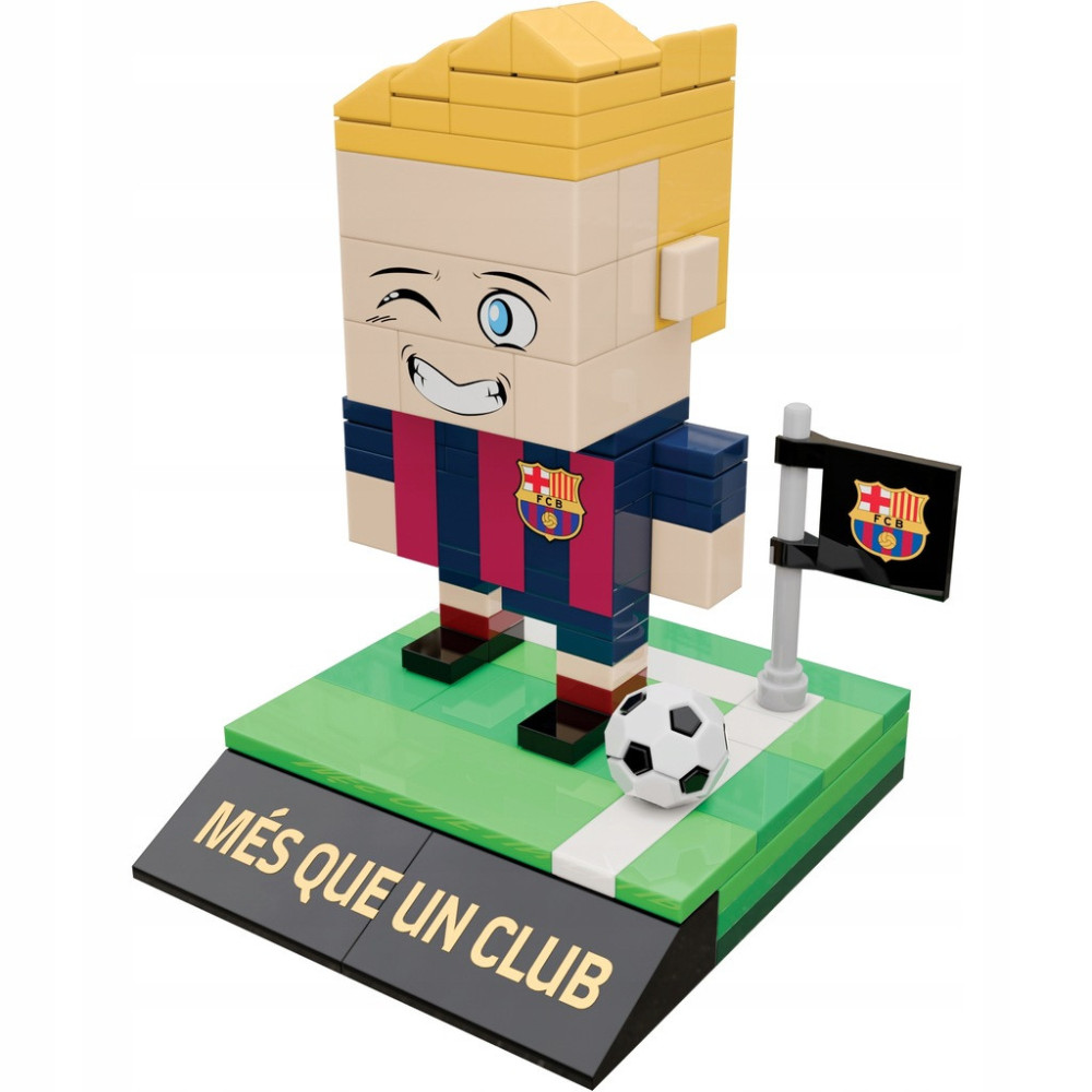 FC BARCELONA KLOCKI FIGURKA ZAWODNIKA 210 EL. KREATYWNA BUDOWA + AKCESORIA