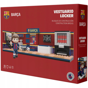 FC BARCELONA KLOCKI KLUBOWA SZATNIA PIŁKARSKA ZESTAW KONSTRUKCYJNY 440 el.