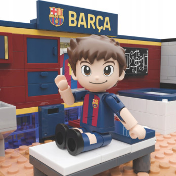 FC BARCELONA KLOCKI KLUBOWA SZATNIA PIŁKARSKA ZESTAW KONSTRUKCYJNY 440 el.