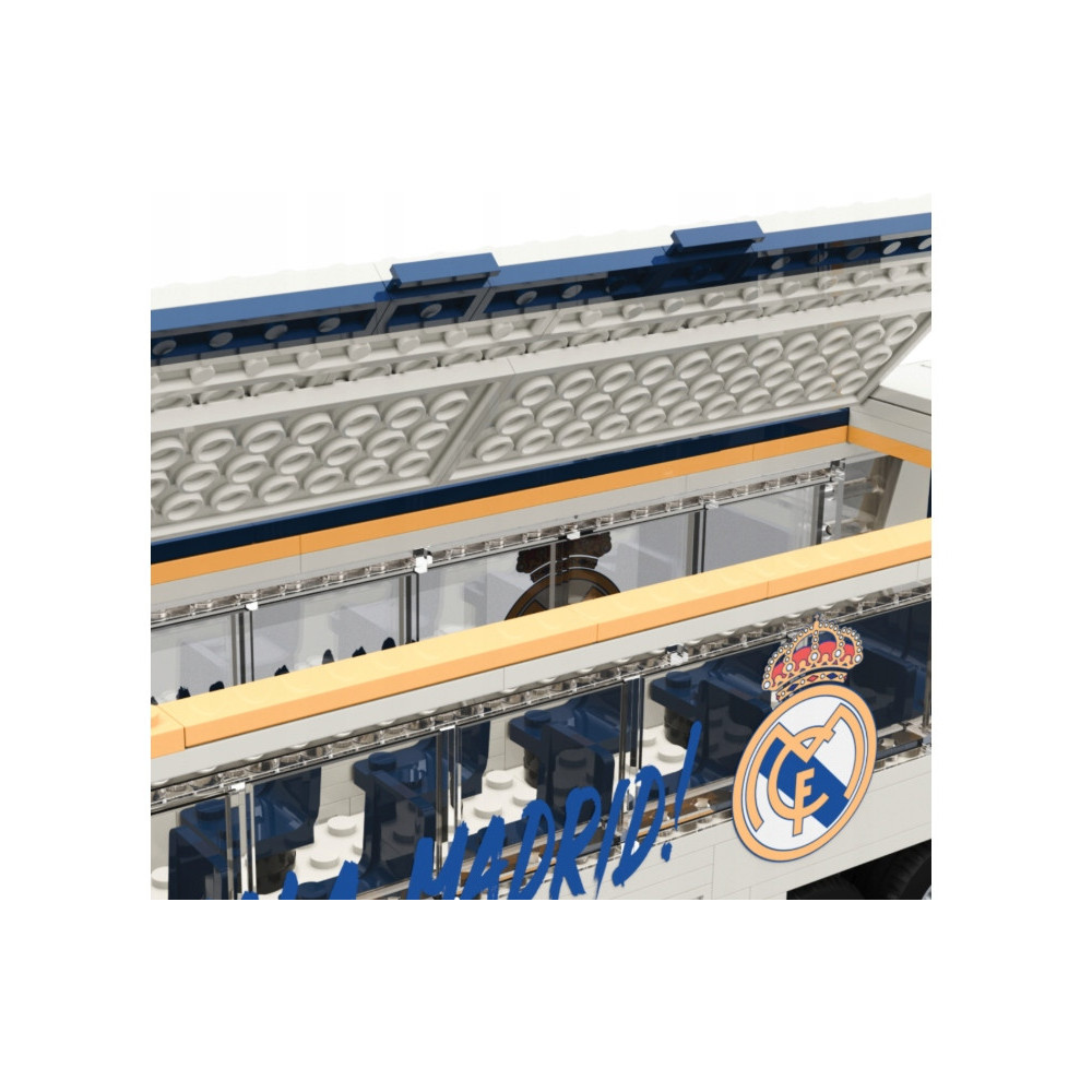REAL MADRYT AUTOBUS PIŁKARSKI KLUBOWY DO ZŁOŻENIA KLOCKI 488 EL. PUZZLE