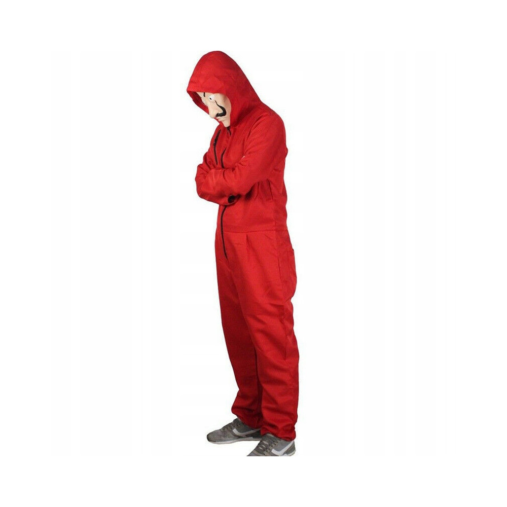 PRZEBRANIE NAPAD NA BANK KOSTIUM CZERWONY ONESIE 3XL